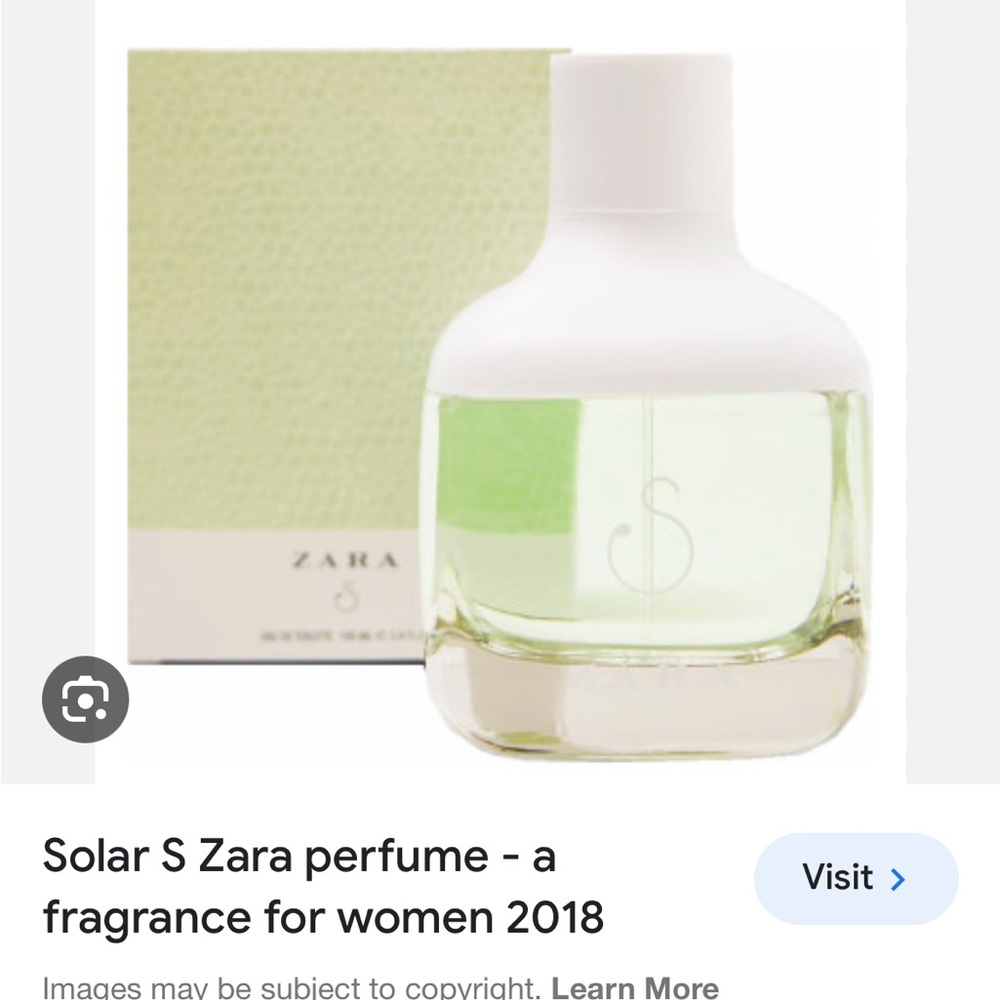 IN SEARCH FOR: Zara Solar S Perfume (came out in 2018)
